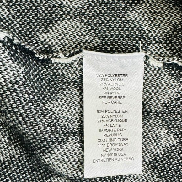 Elie Tahari Women's Size L Diamond Pattern Black Ivory Cardigan Sweater NWT - Picture 8 of 9